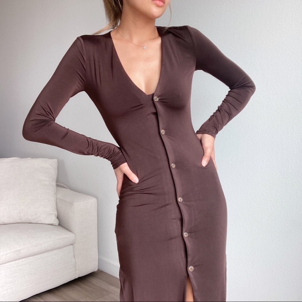 House of Harlow brown maxi dress